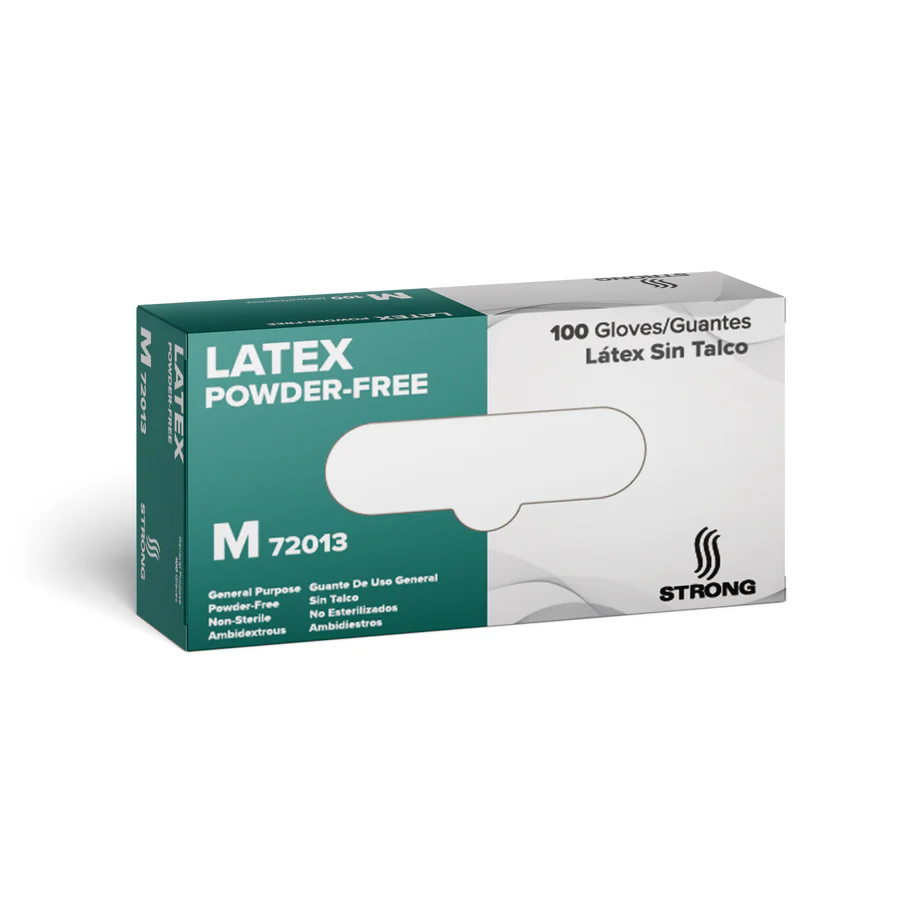 72013-LatexGP_1_900x STRONG Latex Glove - Powderfree - Medium 72013 100 per box, 10 boxes/case - Image 1