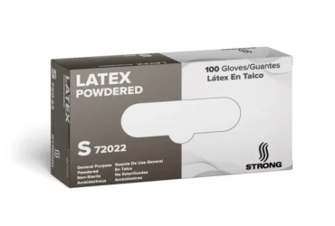 STRONG  Latex Glove - PrePowdered - Small	72022	100/box, 10 boxes/case