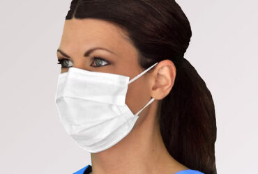 ProGear, Skin-Saver Sensitive Skin Mask, ASTM Level 1, Tie, White