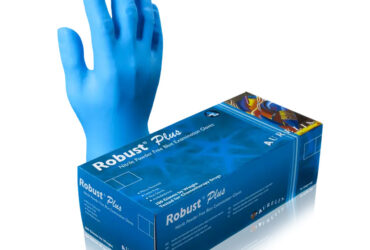 Aurellia Robust Plus L Nitrile Powder-Free Examination Gloves – 1000 per Case