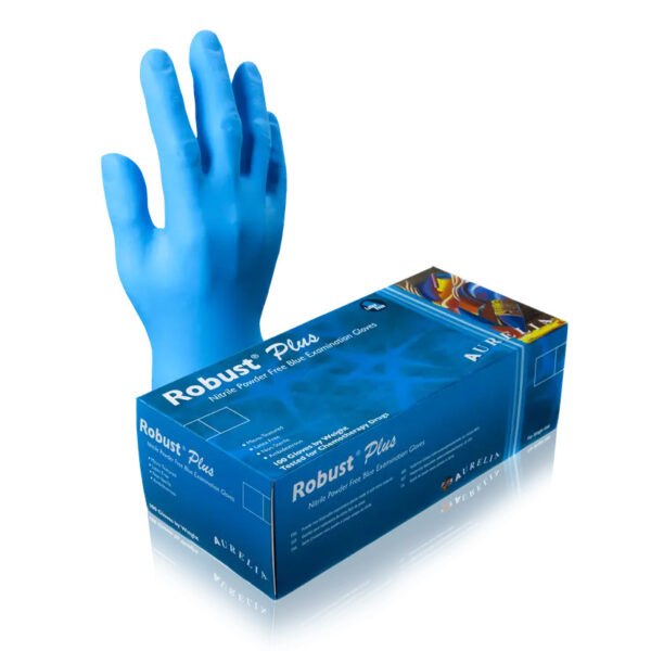 Aurellia Robust Plus XL Nitrile Powder-Free Examination Gloves – 1000 per Case