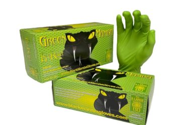 Green Mamba GMG120 Biodegradable Nitrile Gloves – Large, 100 per Box