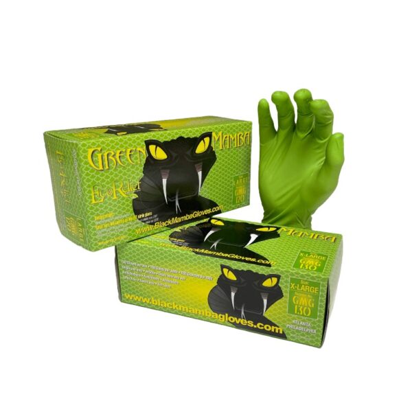 Green Mamba GMG130 Biodegradable Nitrile Gloves – XL, 100 per Box