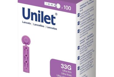 Unilet Micro Thin Lancets 33G, 100 Count per Box (50 Boxes per Case)