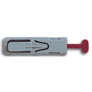 Unistik 2 Burgundy 3.0mm Depth Safety Lancets – Comfortable and gentle, 100 Count per Box (40 Boxes per Case)