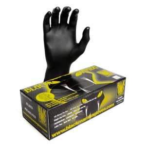 Black Mamba BLK110 7 mil Nitrile Disposable Gloves – Medium, 100 per Box