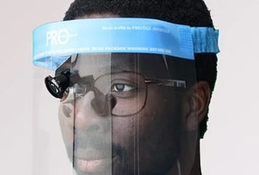 ProGear, Face Shield, Full Length, Headlight Cut Out, FoamTop, Elastic Headband