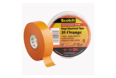 3M Scotch 35 Vinyl Electrical Tape – Reliable and Durable Color Coding, 3/4 in x 66 ft, Orange