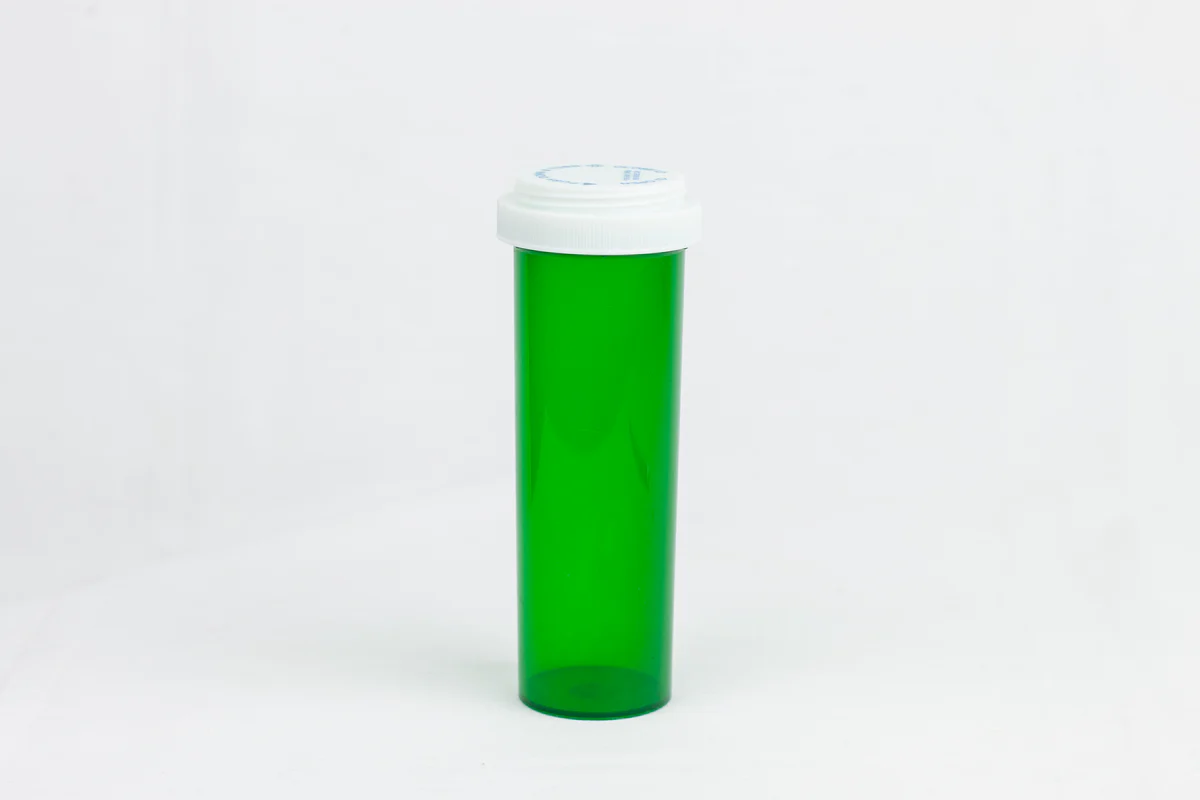 Ovals and Vials 08496-6003-11 ColorSafe 60 dram Green Vial with Reversible Cap RC Ovals and Vials 08496-6003-11 ColorSafe 60 dram Green Vial with Reversible Cap RC