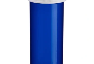 Ovals and Vials 08496-0822-41 ColorSafe 8 dram Blue Vial with Child Resistant Cap CRC