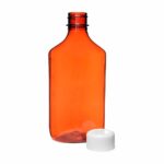 Ovals and Vials 08496-0831-75 ColorSafe 8 oz Amber Oval with Child Resistant Cap CRC