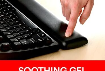 3M Gel Antimicrobial Wrist Rest – Comfortable and Hygienic Support, Black