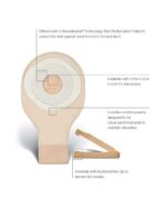 ConvaTec 22771 ActiveLife One-Piece Drainable Pouch with Stomahesive Skin Barrier 12 in Transparent Cut-to-Fit (19–64 mm) – 10 per Box