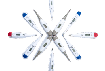 ASP TTT801B Digital Flexible Tip Thermometer Blue