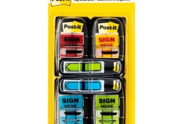 3M Post-it Flags Arrow Message Page Markers – Clear and Convenient