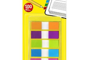 3M Post-it Flags Page Markers in Portable Dispenser – Reliable and Colorful, Assorted Brights