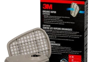 3M 6001 Respirator Cartridge – Reliable and Effective Protection for Organic Vapors, 2 per Pack