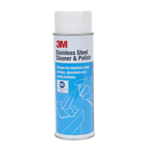 3M Stainless Steel Cleaner and Polish – Reliable and Streak-Free Shine, Lime Scent, Foam, 21 oz Aerosol Can