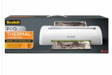 3M Thermal Laminator – Reliable and Compact, 2-Roller, 6 in, White/Green