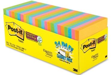 3M Super Sticky Notes – Bold and Durable, 3 in x 3 in, Marrakesh Collection