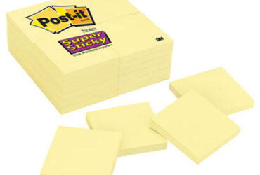 3M Post-it Super Sticky Canary Yellow Note Pads – Bright and Strong-Holding