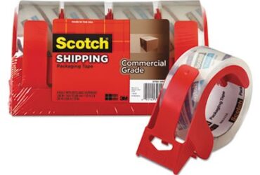 3M Packaging Tape with Reusable Dispenser – Strong and Efficient Sealing