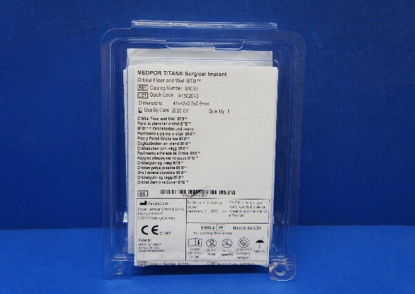 Stryker 81033 TITAN Surgical Implant – Orbital Floor and Wall BTB – 1 per Box
