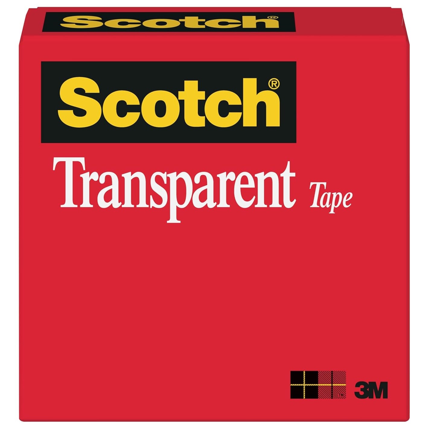 61XsqlqqTbL._SL1500_ 3M Transparent Tape – High-Capacity and Reliable Sealing, 1 in x 2592 in, 3 in Core, Clear