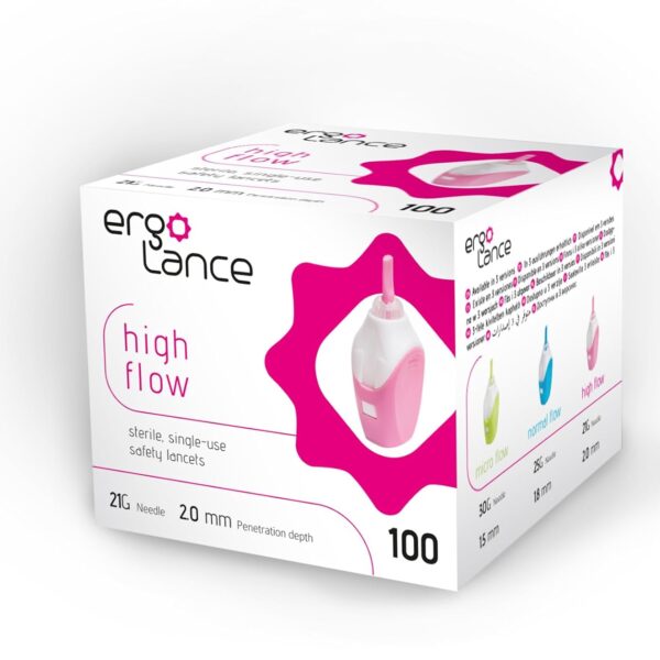 9652 ergoLance High Flow 21G 2.0 mm 100