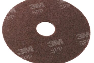 3M Scotch-Brite Surface Preparation Pad – Durable and Effective Abrasive, 13 in Diameter, Maroon, 10 per Carton
