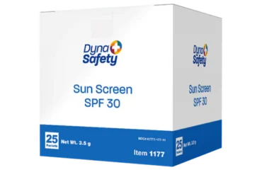 Dynarex 1177 Sunscreen SPF 30 – 3.5 g Sachet – 24 per Box, 25 Boxes per Case