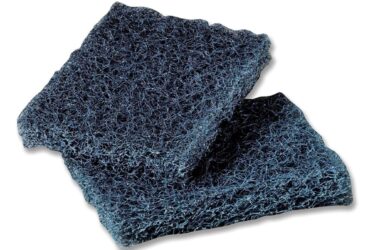 3M Scotch-Brite PROFESSIONAL Extra Heavy-Duty Pot'n Pan Handler – Tough and Durable Scrubbing, 3.5 in x 5 in, Blue, 40 per Carton