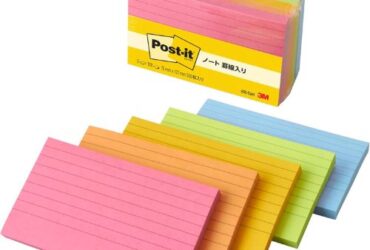 3M Post-it Original Notes Pads – Reliable and Vibrant, 3 in x 5 in, Lined, Cape Town Colors