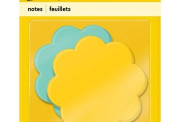 3M Sticky Notes Pad – Fun and Vibrant Daisy Shape, 3 in x 3 in, Miami Colors