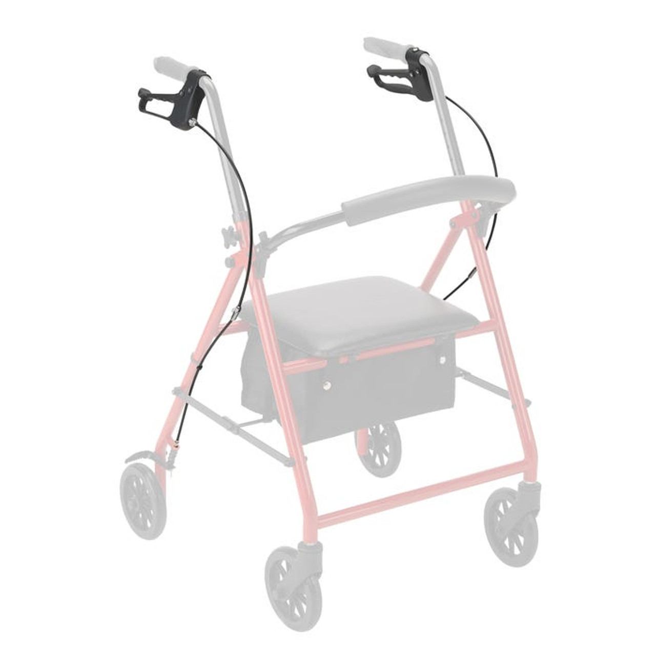 01HB__35310.1637407473.jpg Dynarex RPRL-01HB-Q Rollator Hand Brake System, Silver, 1pr.