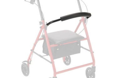 Dynarex RPRL-03BF-A Rollator Backrest with Foam, Black, 1