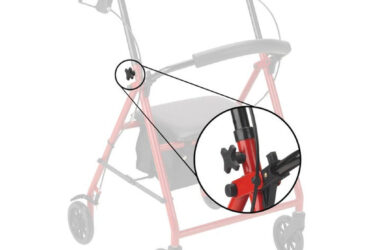 Dynarex RPRL-07K00 10200 Rollator Adjustment Knob, Black, 1