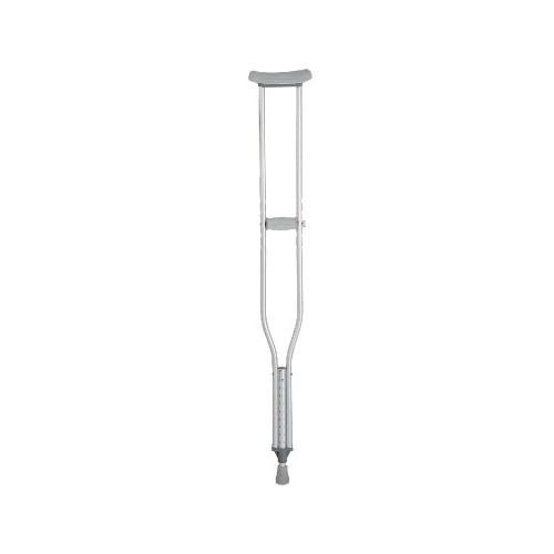Dynarex 10101-8 Aluminum Crutches - Youth, 4'6" - 5'2", 2pc/pk,8pk/cs