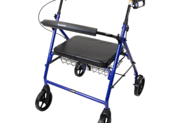 Dynarex 10203 Bariatric Rollator, Blue, 500 lb. Weight Capacity, 1/pc