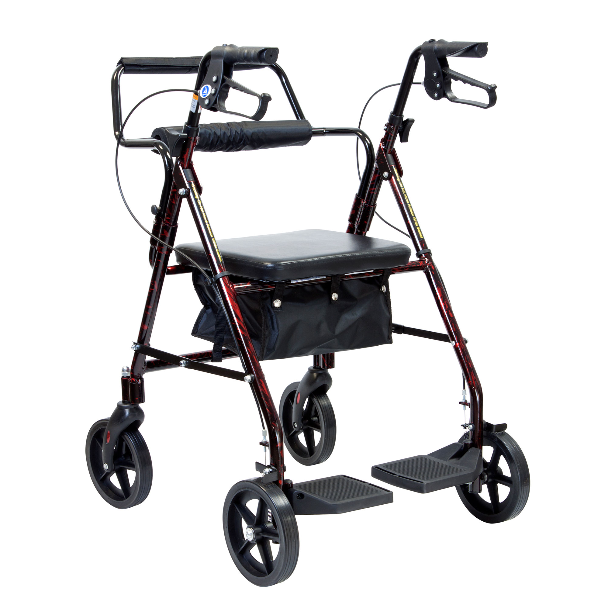 10208.jpg Dynarex 10208 DynaGo Duo Transport Rollator, 1pc/cs