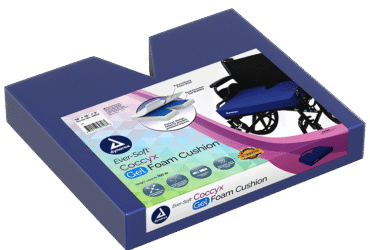Dynarex 10635 Ever-Soft Coccyx Gel-Foam Cushion, 18" x 16" x 3", 1pc/bx