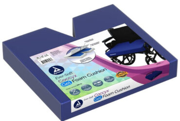 Dynarex 10636-4 Ever-Soft Coccyx Gel-Foam Cushion, 20" x 16" x 3", 1pc/bx,4bx/cs