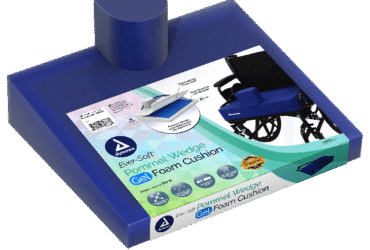 Dynarex 10680-4 Pommel Gel-Foam Wedge Cushion, 18" x 16" x 4" x 2", 1pc/bx,4bx/cs
