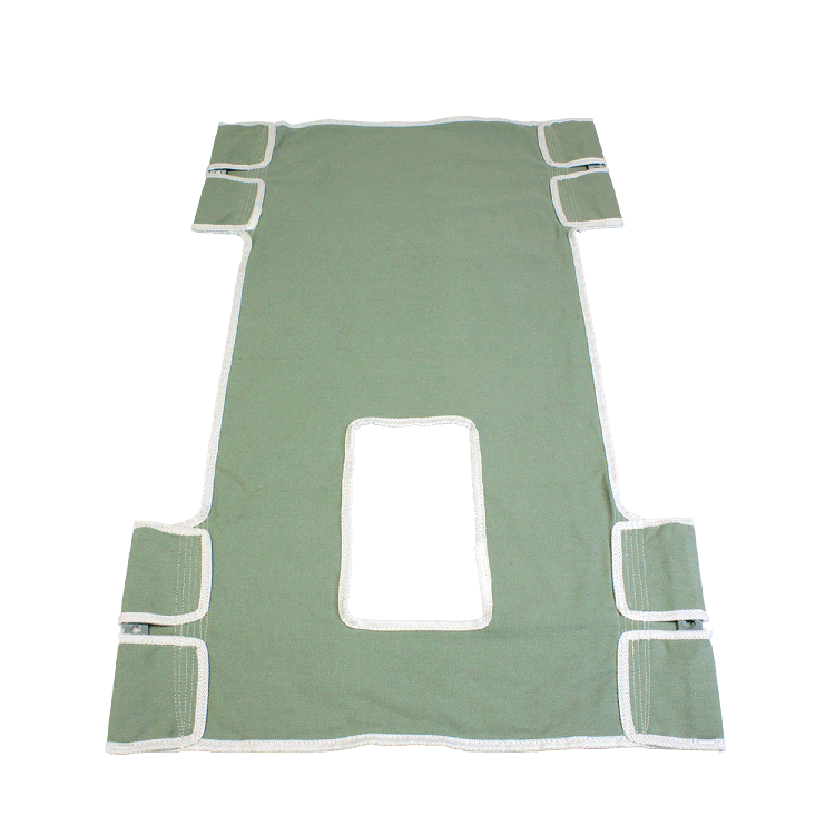 10751CN_Standard_Seat-Back_Sling_wCommode_Opening_Canvas_72dpi.png Dynarex 10751CN Standard Seat/Back Sling w/ Commode Opening - Canvas, Light Green, 1/bx