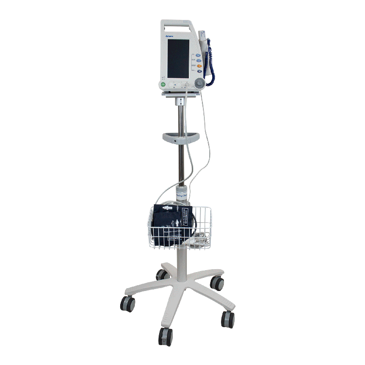 10845_rolling-stand_w-monitor_front_72dpi.png Dynarex 10840-W/STAND Vital Signs Patient Monitor w/ Stand, 10840 + 10845, 1/cs