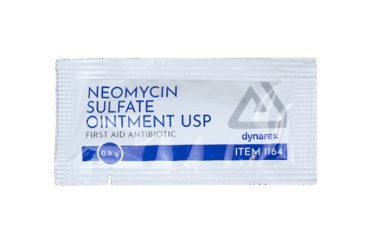 Dynarex 1164-25 Neomycin Sulfate Ointment USP 0.9g, 72/25/cs
