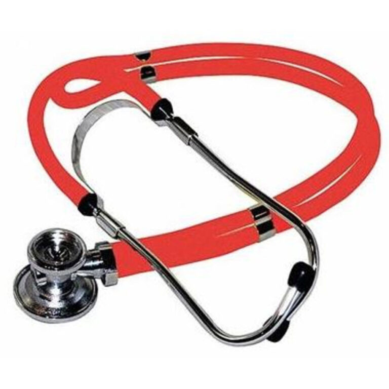Dynarex 7137 Sprague Rappaport Stethoscopes, Red, 20/cs