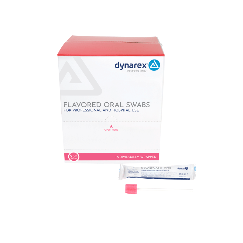 1217-Flav-Oral-Swab_INBX_Ft_72dpi.png Dynarex 1217 Oral Swabsticks, Flavored w/ Dentifrice, 4/250/cs