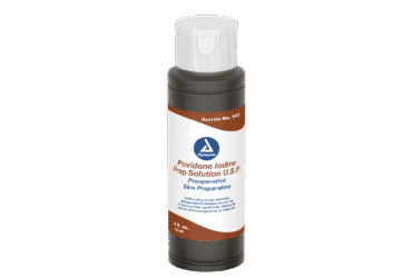 Dynarex 1413 Povidone Iodine Prep Solution, 4 fl. oz. Bottle, 48/cs
