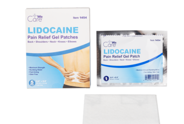 Dynarex 1454 Lidocaine Pain Relief Gel Patch, 10 cm x 14 cm, 12/5/cs